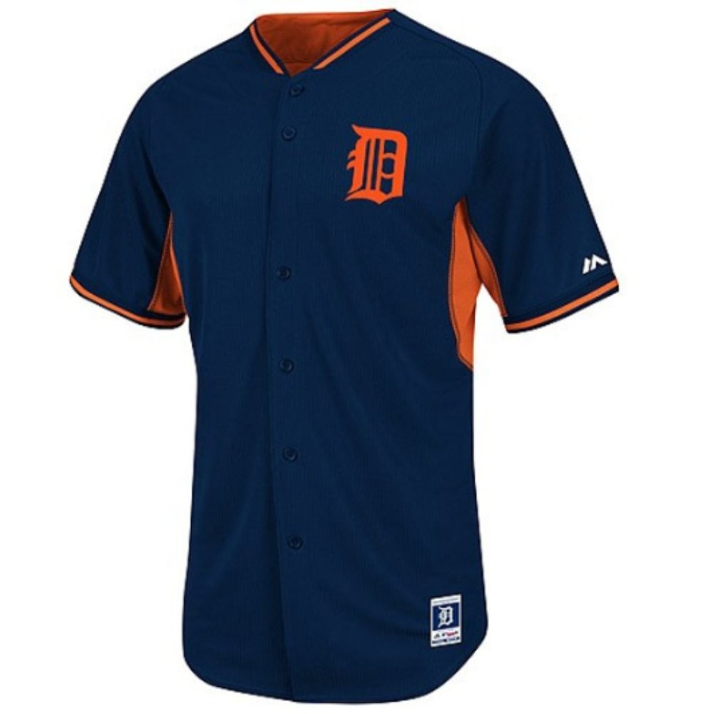Majestic Detroit Tigers Road Authentic Cool Base Batting Practice Jersey